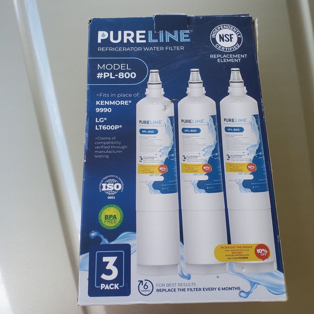 PureLine Replacement for LG lt600p refrigerator water filter, Compatible with...